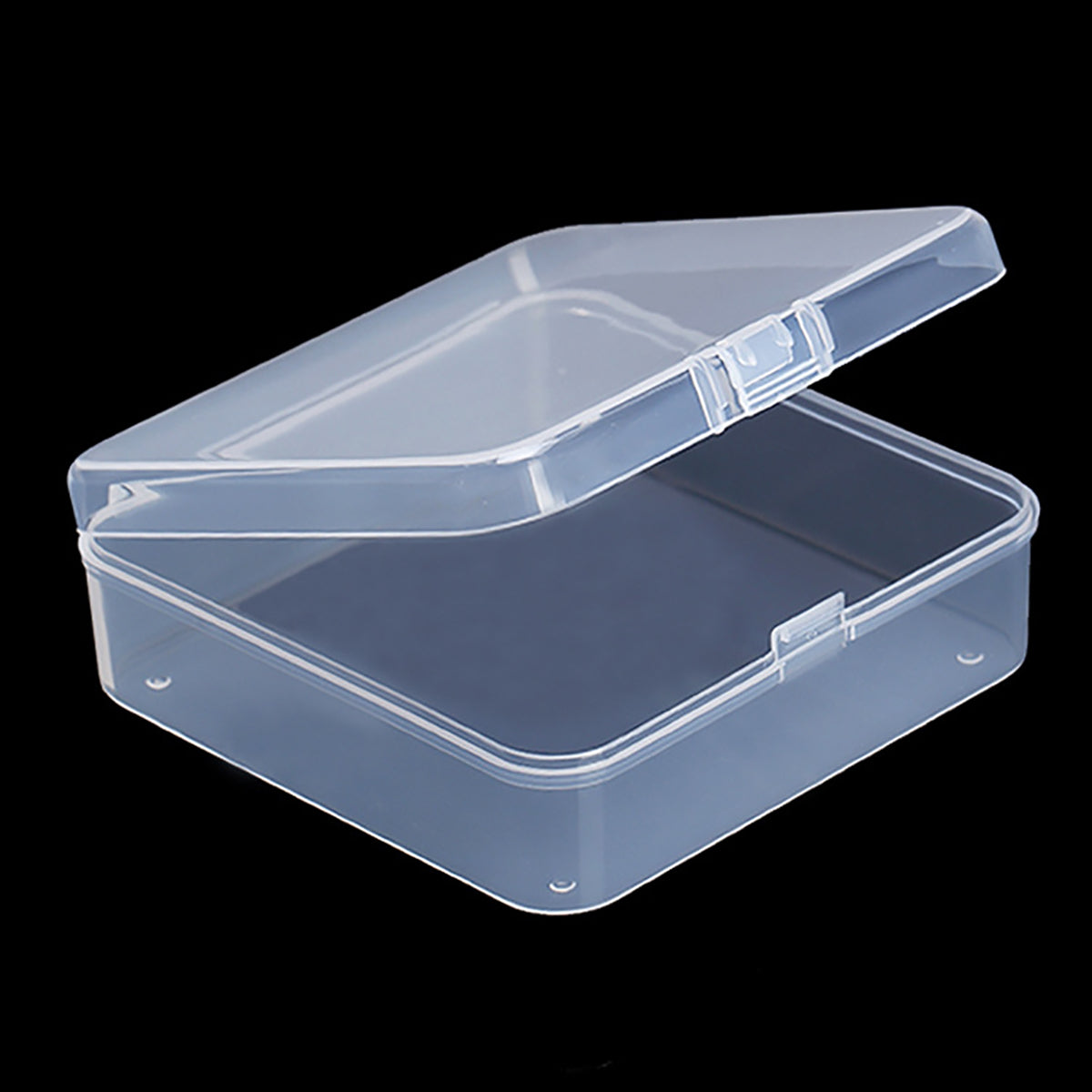 12 PCS Square Empty Mini Clear Plastic Storage Containers (2.91 x 2.91 x 0.98 Inch)