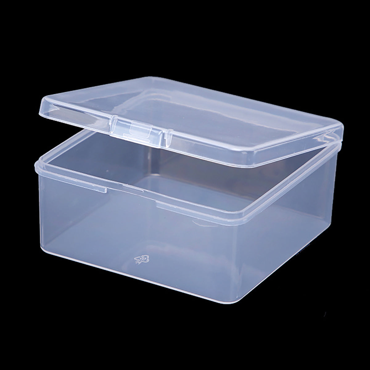 Square Clear Craft Supply Case (3.23 x 3.23 x 1.58 Inch)-12 Pack