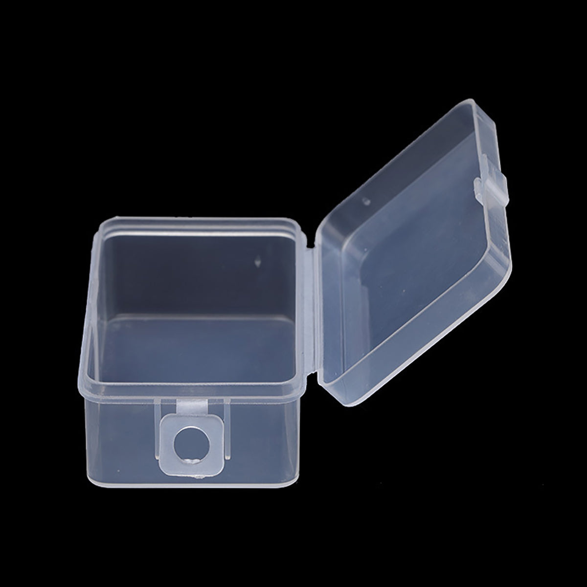 12 Pack Rectangular Clear Plastic Storage Containers with Hanging Ring (2.87 x 1.69 x 1.14 Inch)