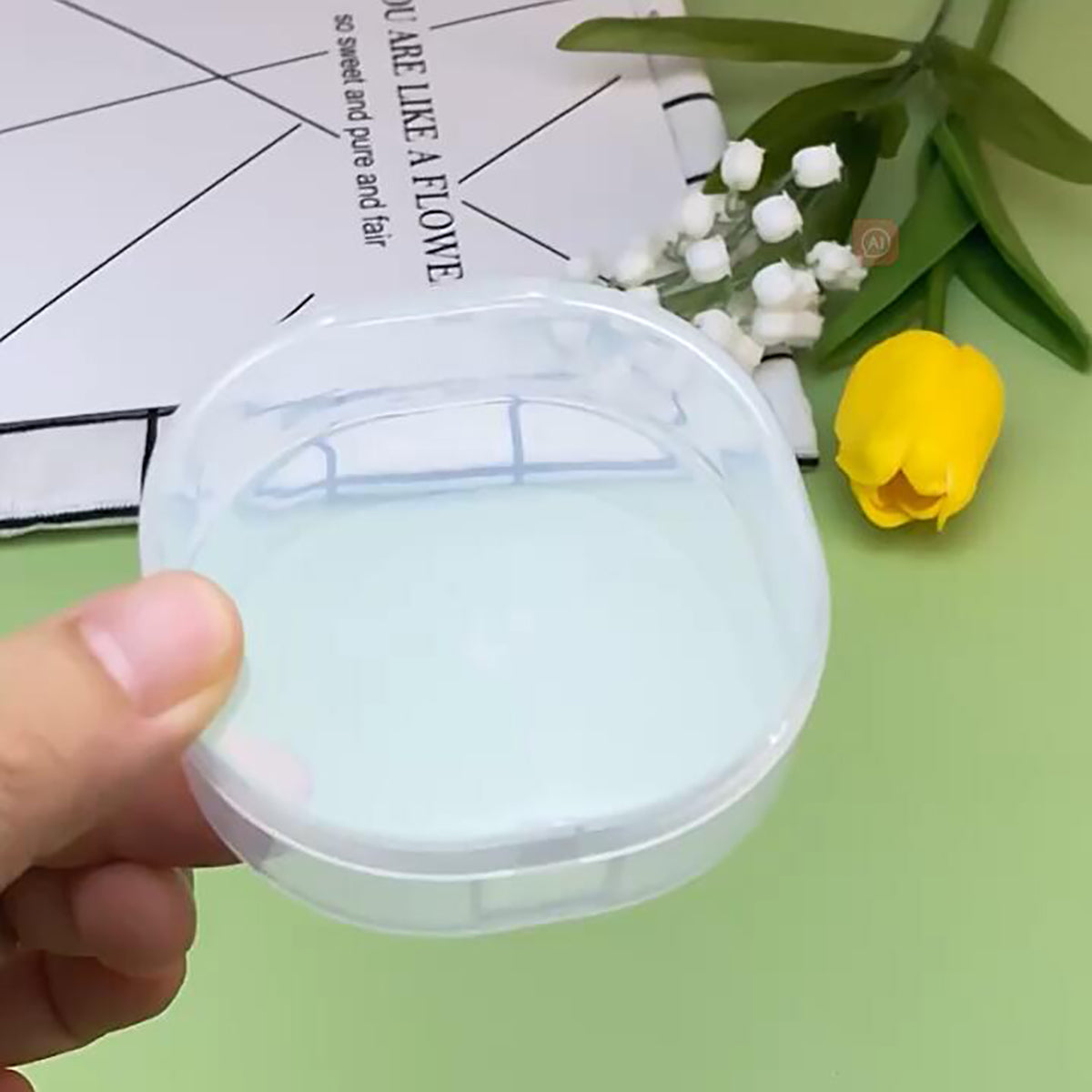 12 PACK 1.69 oz Empty Round Transparent Plastic Bead Jar (2.76 x H0.91 inch)