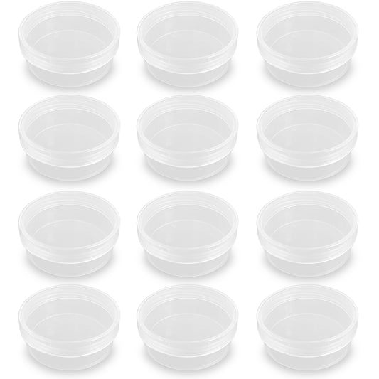 12 Pcs 4.05 oz Round Plastic Containers