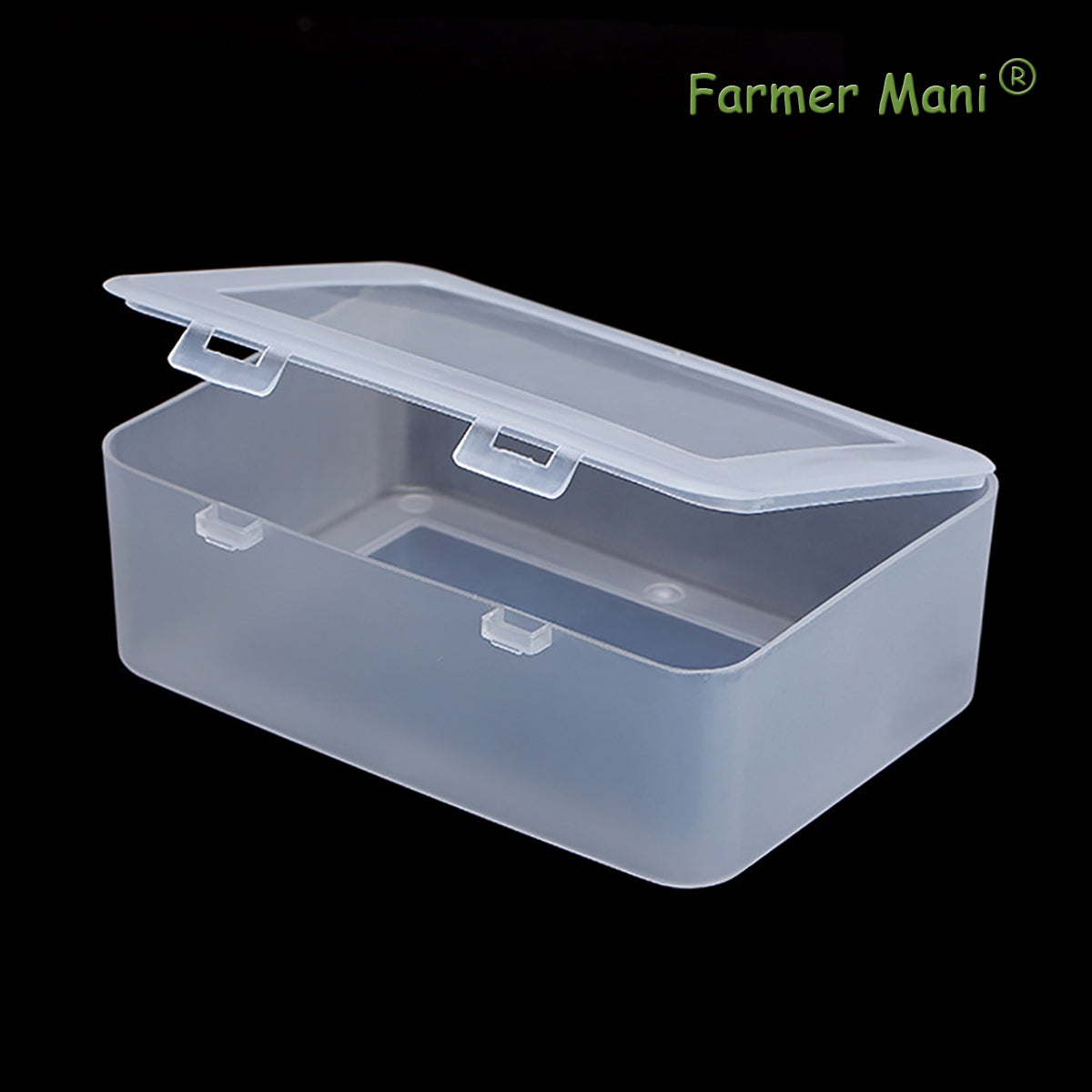 Clear Plastic Storage Containers Box with Lid (5.04x3.5x1.69 inch, 2 Pack)