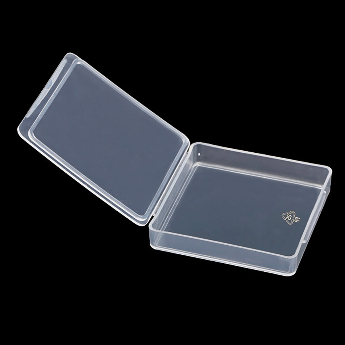 12 Pieces Square Clear Plastic Storage Containers (1.85 x 1.85 x 0.32 inch)