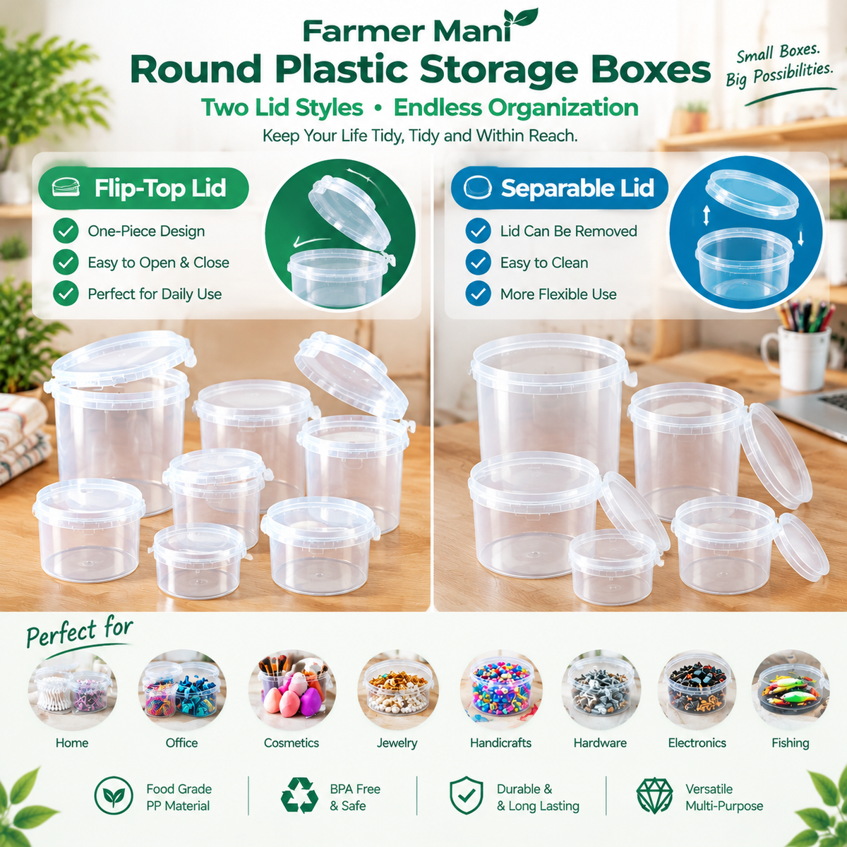 Round Plastic Container