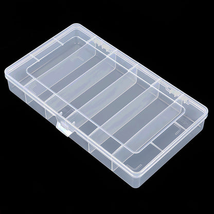 6 Grids Clear Plastic Organizer Box-2 PACK