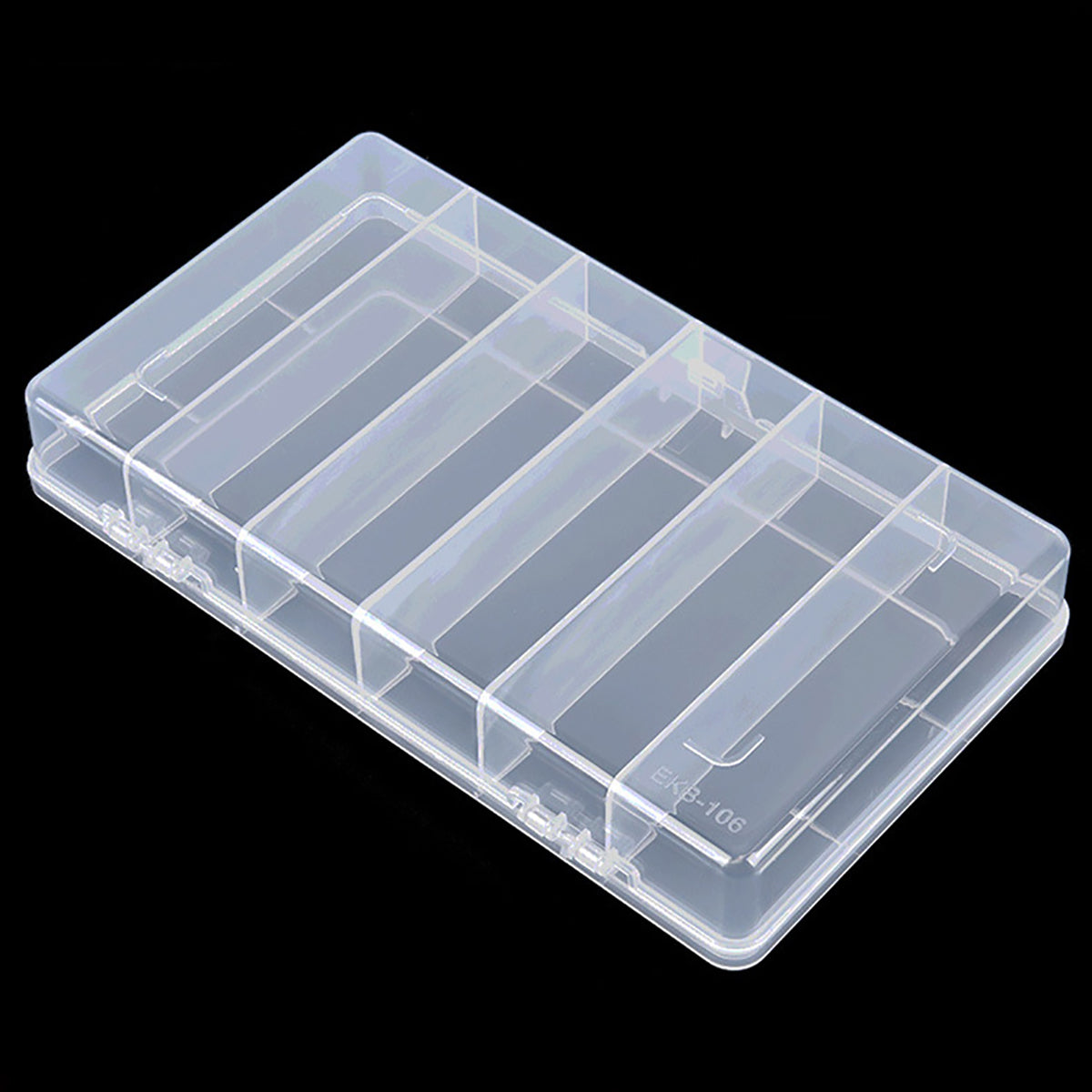 6 Grids Clear Plastic Organizer Box-2 PACK