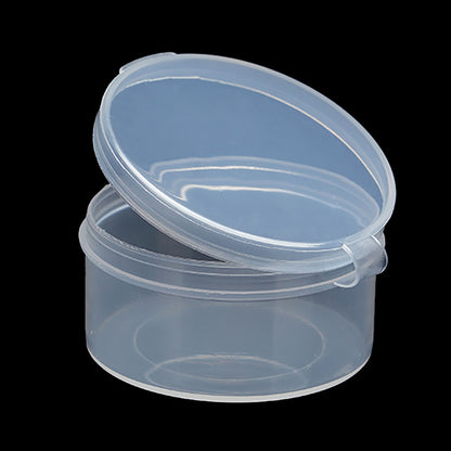 24 PACK 1.18 oz Empty Round Transparent Plastic Bead Jar (2.05 x 1.06 Inch)