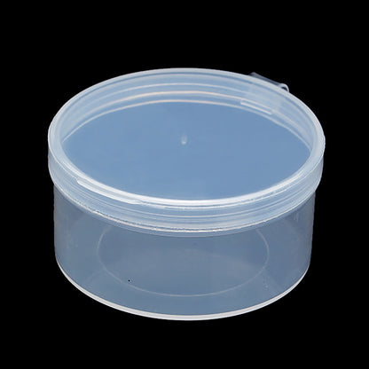 24 PACK 1.18 oz Empty Round Transparent Plastic Bead Jar (2.05 x 1.06 Inch)