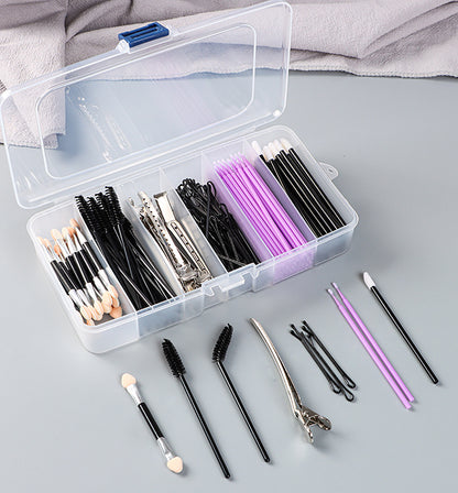2 PACK Transparent Plastic Bead Organizers (6 Grids)
