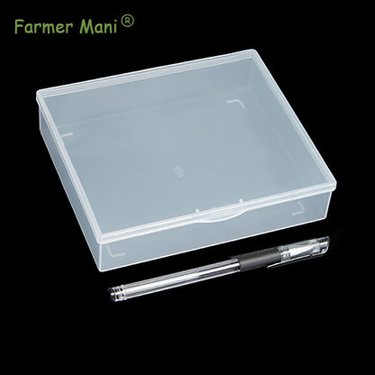 2 Packs Small Plastic Storage Containers (6.22x5.35x1.42 in)