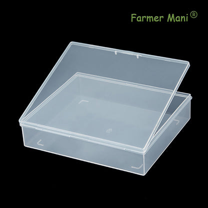 2 Packs Small Plastic Storage Containers (6.22x5.35x1.42 in)