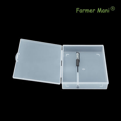 2 Packs Small Plastic Storage Containers (6.22x5.35x1.42 in)