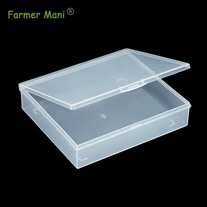 2 Packs Small Plastic Storage Containers (6.22x5.35x1.42 in)