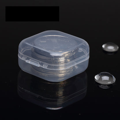 12 PCS Square Empty Mini Clear Plastic Storage Containers (1.38 x 1.38 x 0.71 Inch)