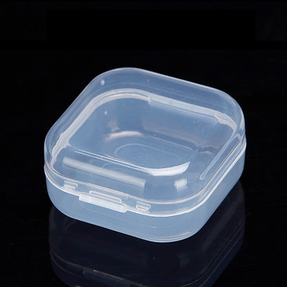12 PCS Square Empty Mini Clear Plastic Storage Containers (1.38 x 1.38 x 0.71 Inch)
