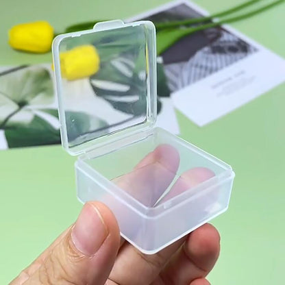 12 Pack Plastic Storage Cases with Lid, 1.5 x 1.5 x 0.71 Inch