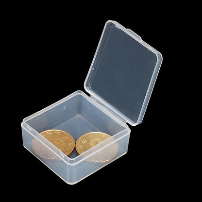 12 Pack Plastic Storage Cases with Lid, 1.5 x 1.5 x 0.71 Inch