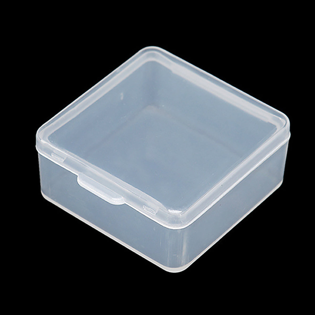 12 Pack Plastic Storage Cases with Lid, 1.5 x 1.5 x 0.71 Inch
