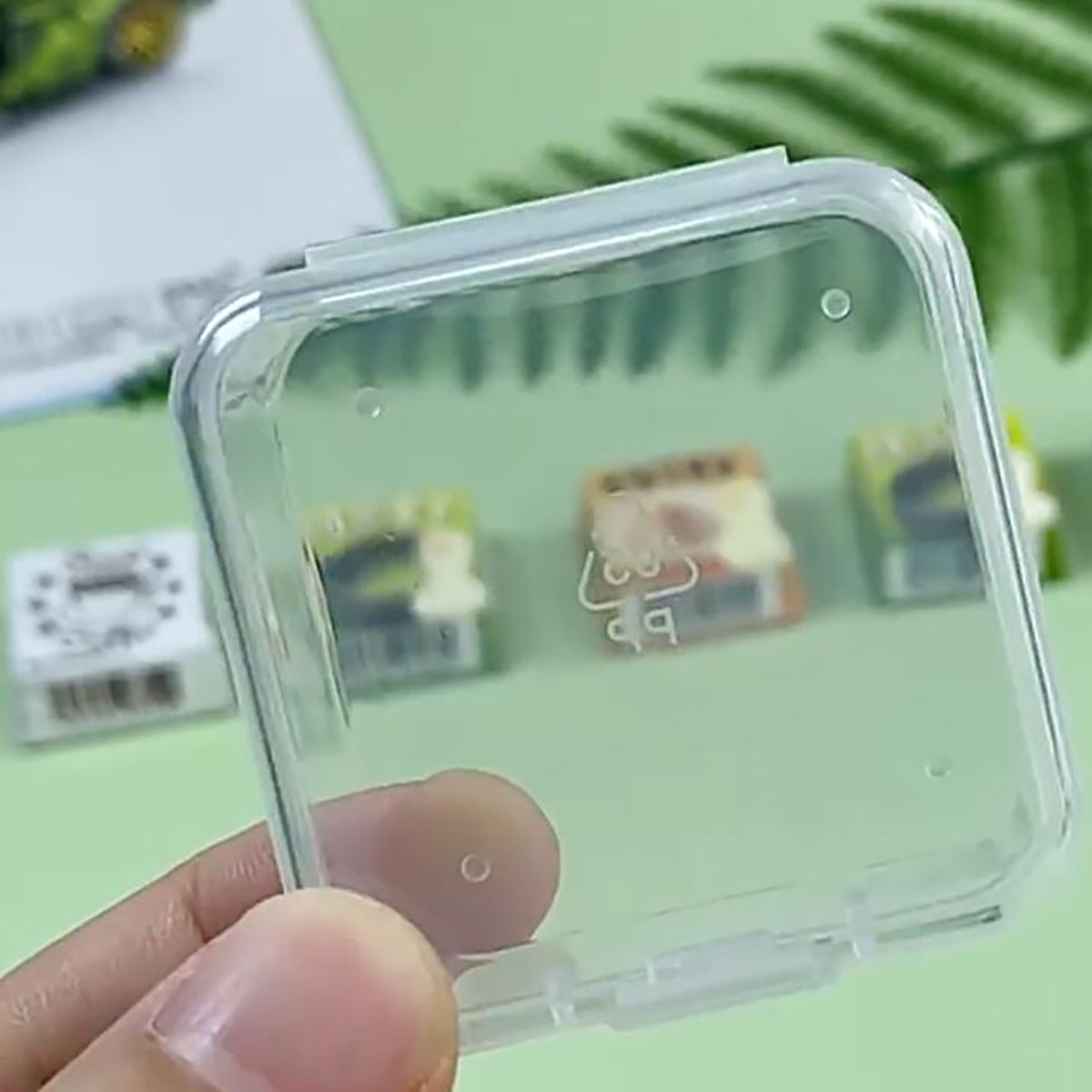 24 Pack Clear Square Plastic Beads Storage Containers Box