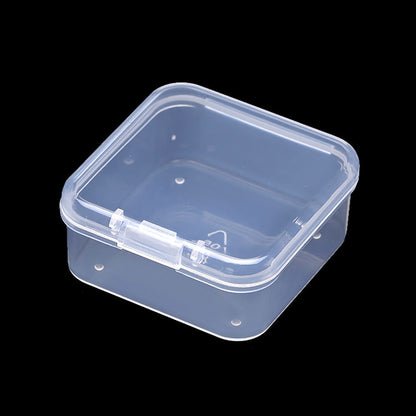 24 Pack Clear Square Plastic Beads Storage Containers Box