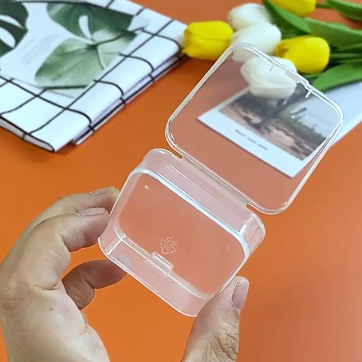 24 PCS Square Empty Mini Clear Plastic Storage Containers