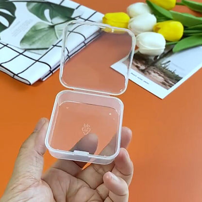24 PCS Square Empty Mini Clear Plastic Storage Containers