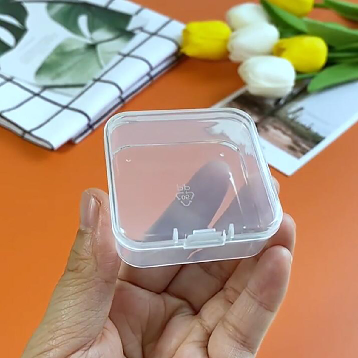 24 PCS Square Empty Mini Clear Plastic Storage Containers