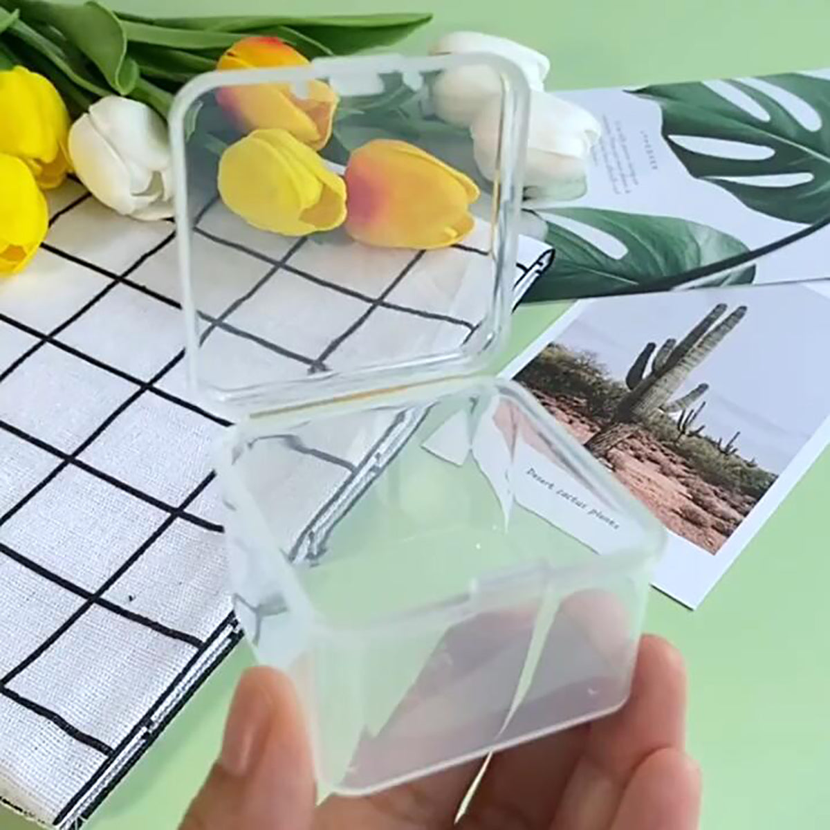 24 Pcs Square Bead Organizers (2.09 x 2.09 x1.42 inch)