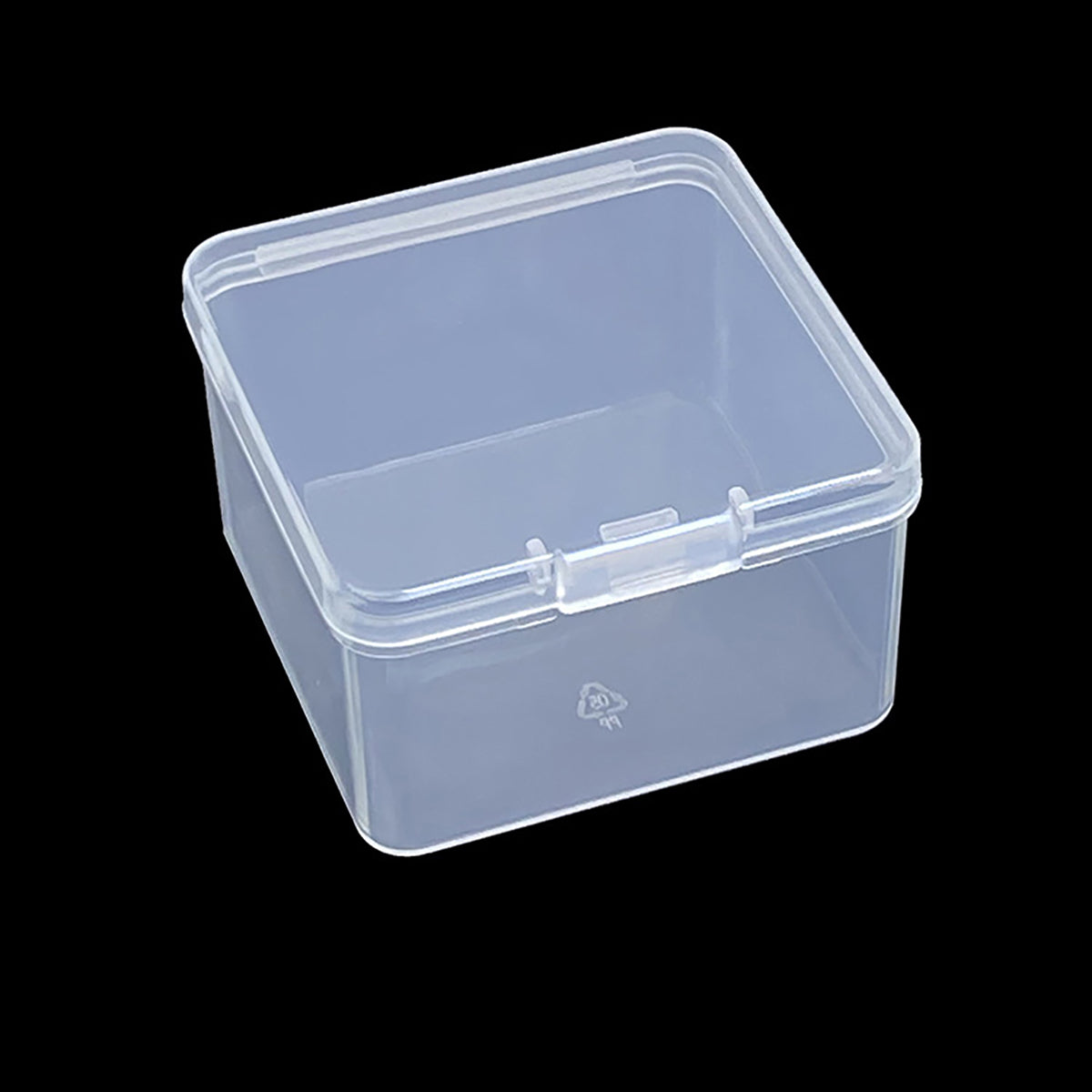 24 Pack Square Plastic Storage Cases with Lid