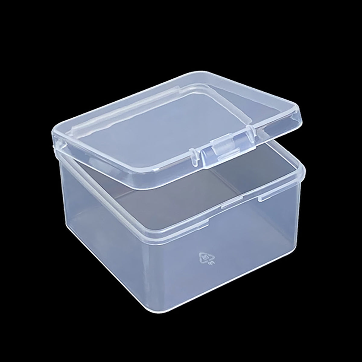 24 Pack Square Plastic Storage Cases with Lid