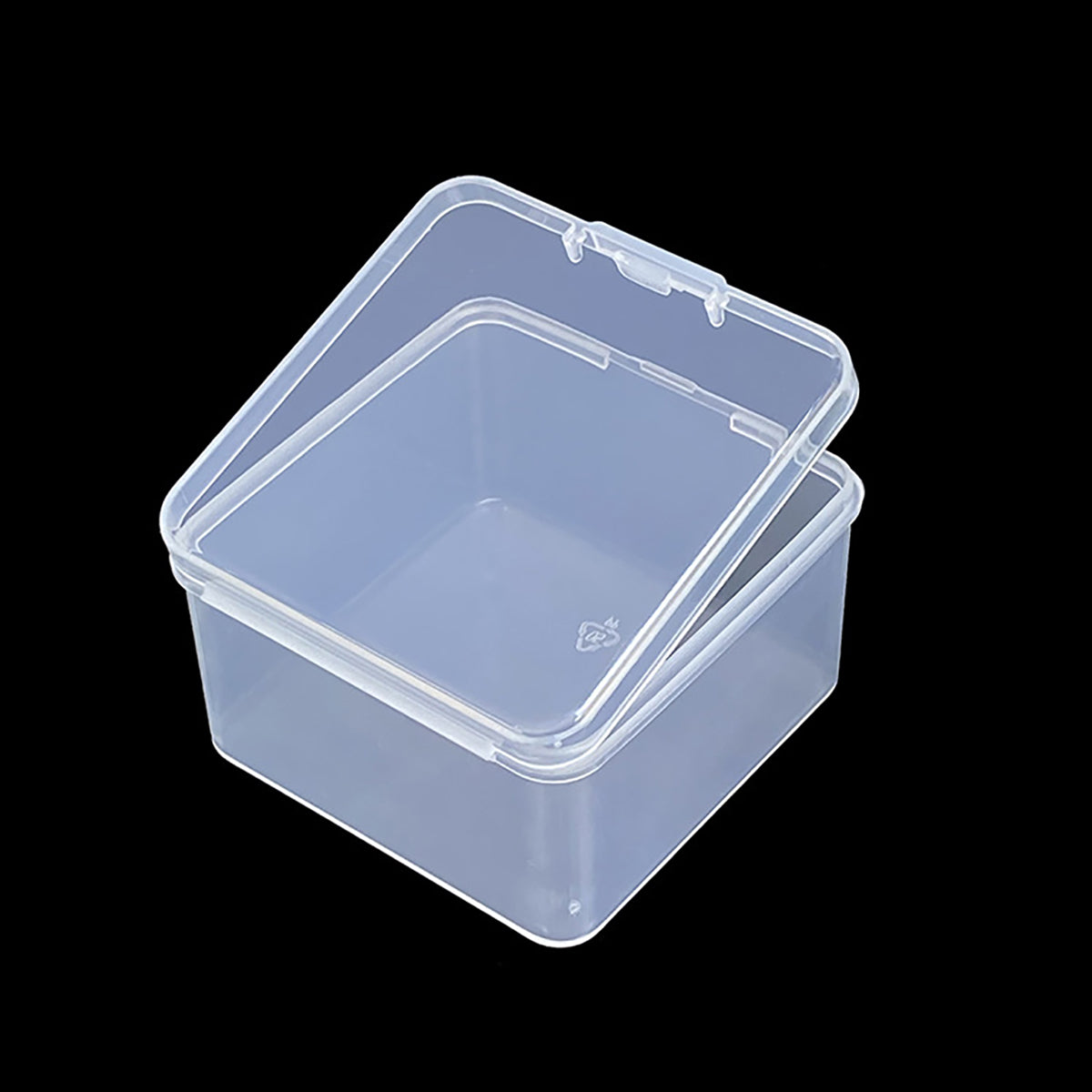 24 Pack Square Plastic Storage Cases with Lid
