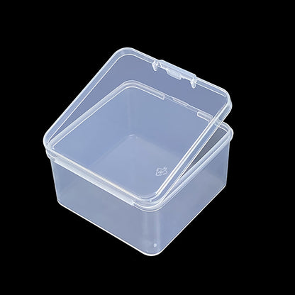 24 Pack Square Plastic Storage Cases with Lid