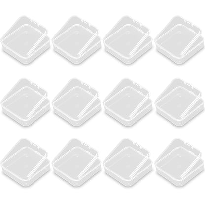 24Pcs Square Bead Organizers with Lid (2.52 x 2.52 x 0.79 inch)