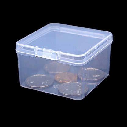 24 Pieces Square Clear Plastic Storage Containers (2.48 x 2.48 x 1.58 inch)