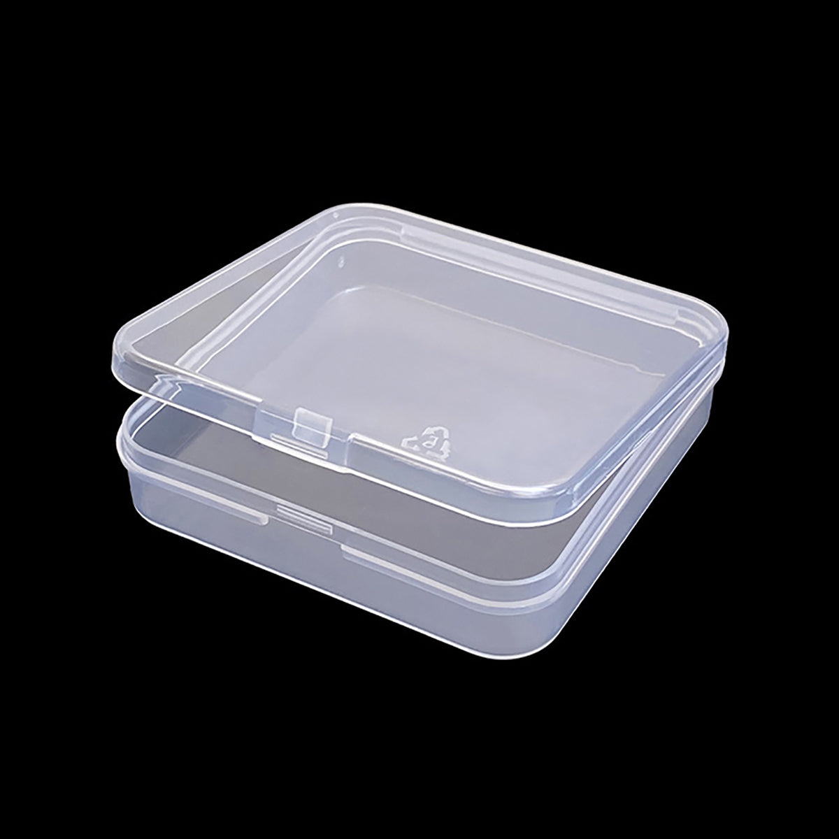 24 Pack Clear Square Plastic Beads Storage Containers Box