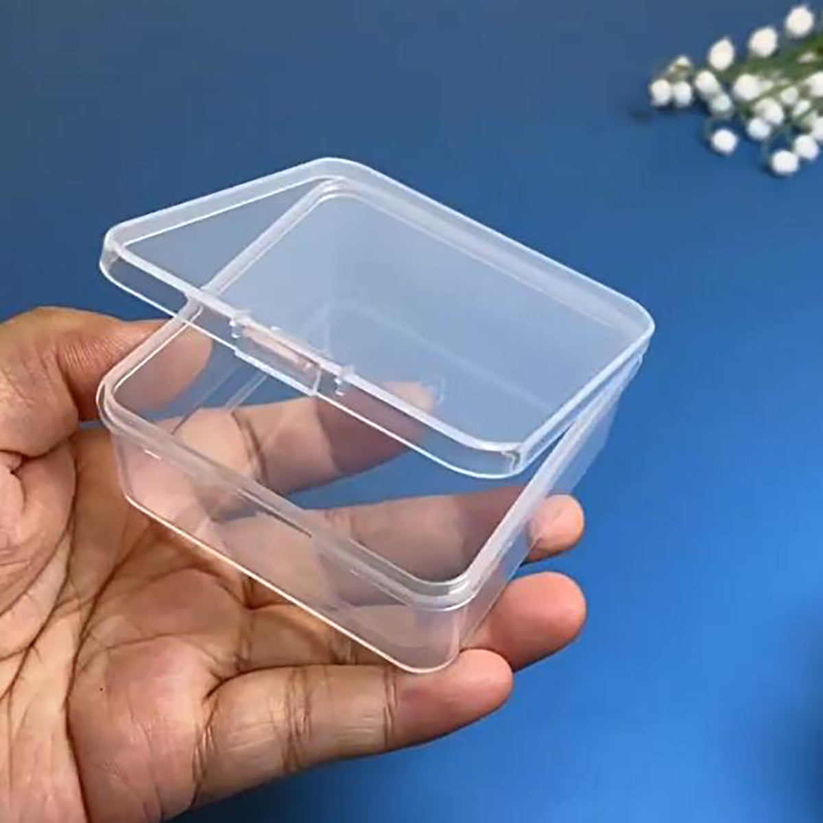 12 Pack Clear Square Plastic Beads Storage Containers Box (2.67 x 2.67 x 1.18 Inch)