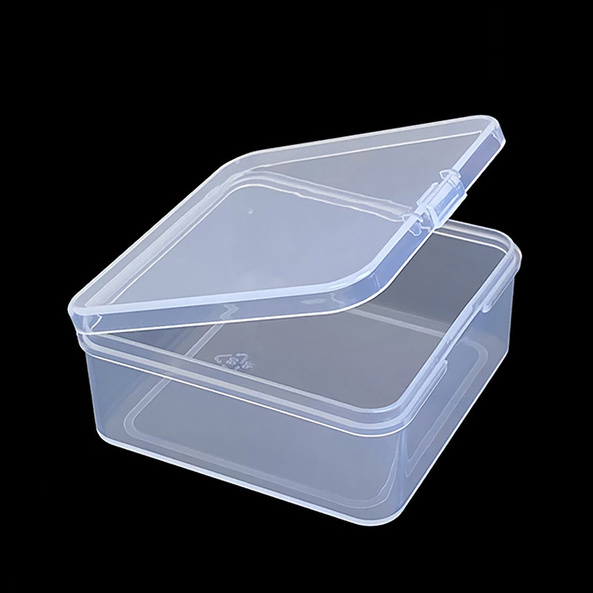 12 Pack Clear Square Plastic Beads Storage Containers Box (2.67 x 2.67 x 1.18 Inch)