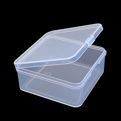 12 Pack Clear Square Plastic Beads Storage Containers Box (2.67 x 2.67 x 1.18 Inch)