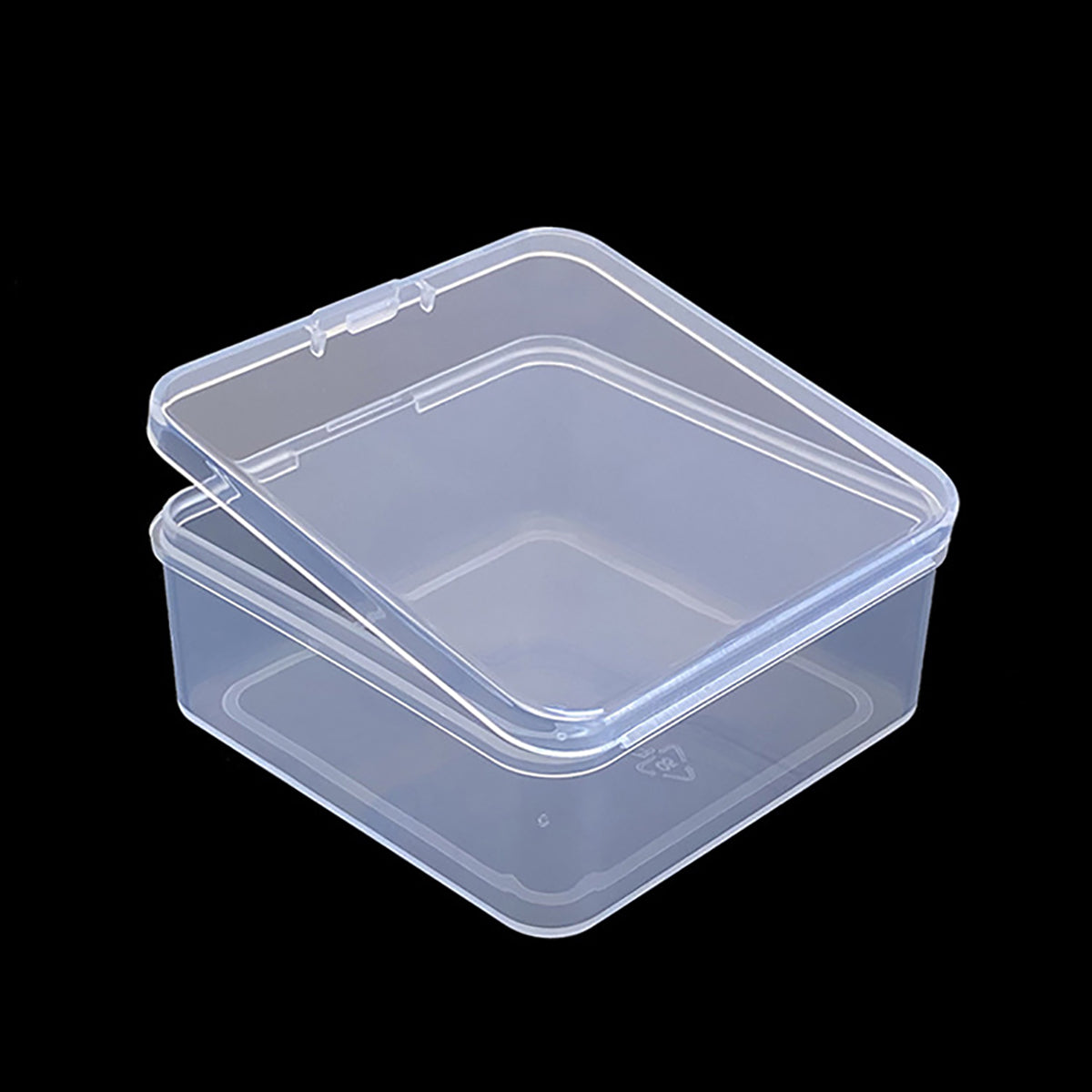 12 Pack Clear Square Plastic Beads Storage Containers Box (2.67 x 2.67 x 1.18 Inch)