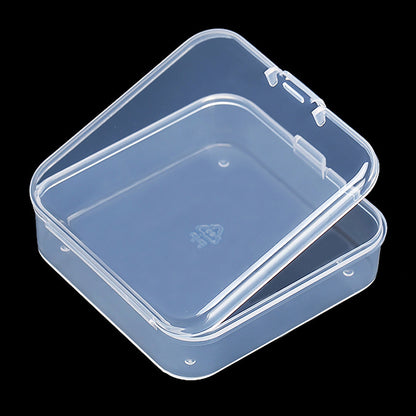 12 PCS Square Empty Mini Clear Plastic Storage Containers (2.91 x 2.91 x 0.98 Inch)