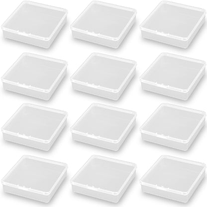 12 Pcs Square Bead Organizers (3.23 x 3.23 x 0.91 inch)
