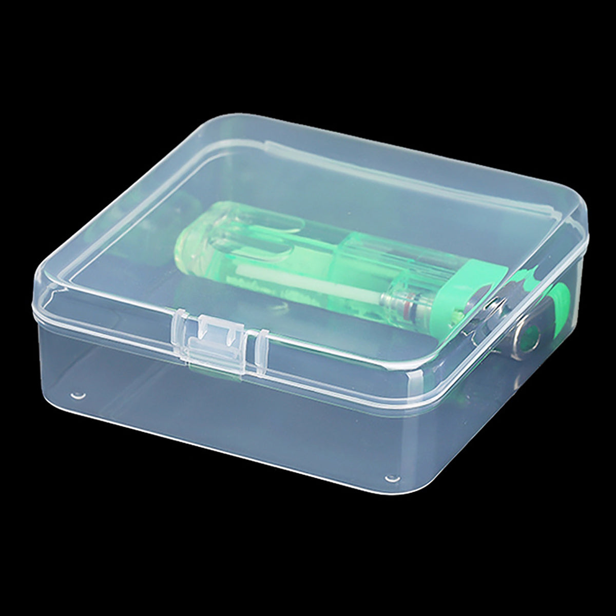 12Pack Plastic Storage Cases with Lid, 3.31 x 3.31 x 1.1 Inchs