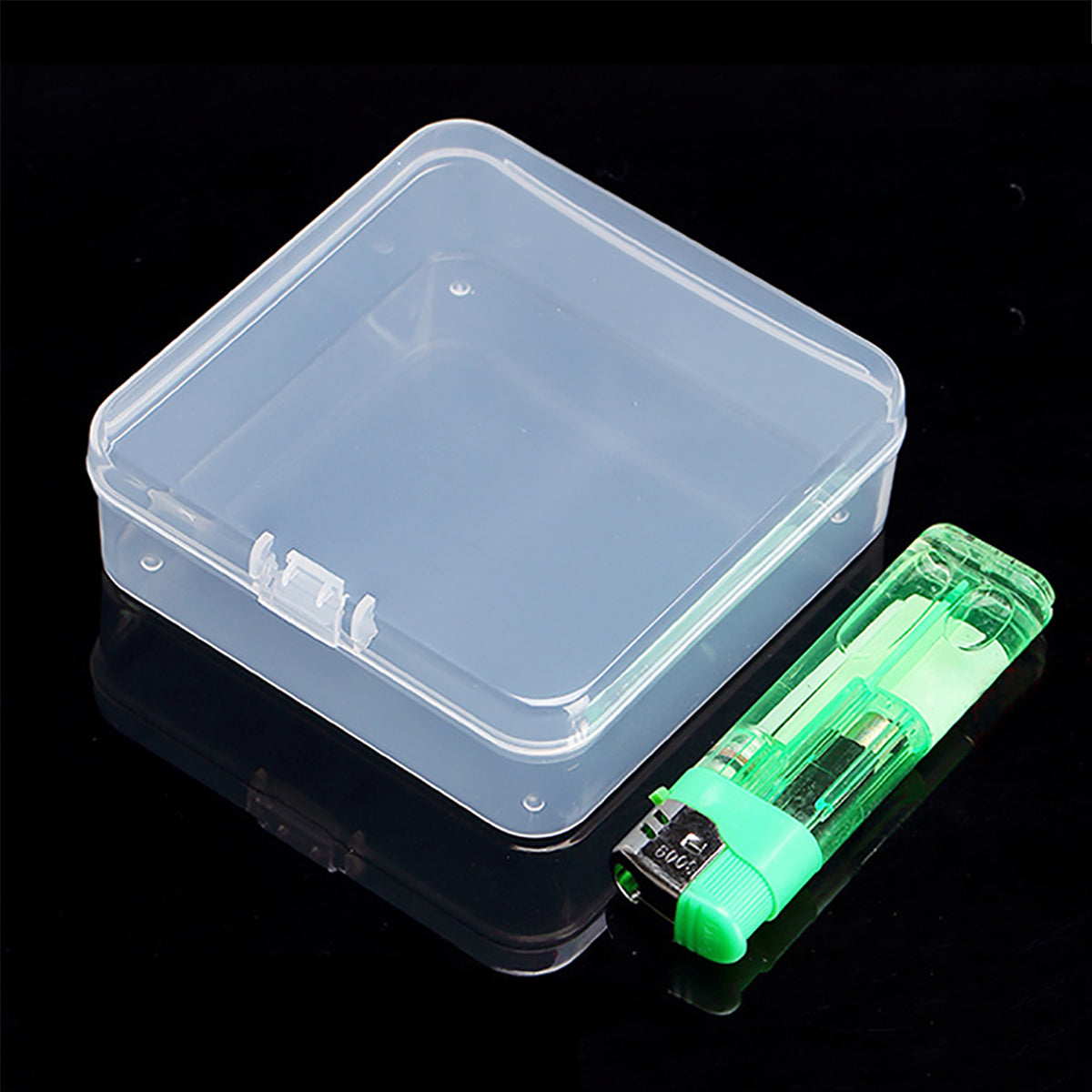 12Pack Plastic Storage Cases with Lid, 3.31 x 3.31 x 1.1 Inchs