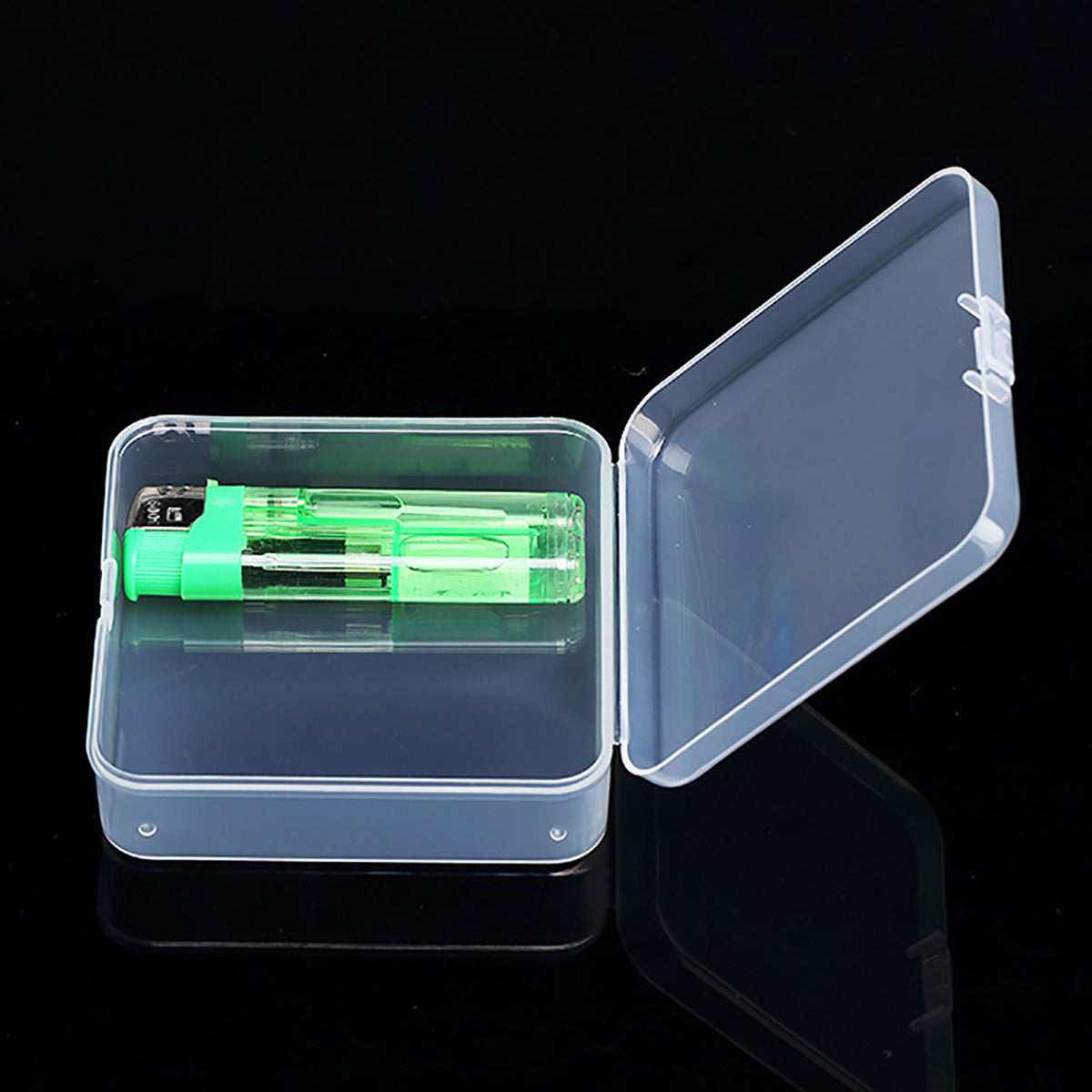 12Pack Plastic Storage Cases with Lid, 3.31 x 3.31 x 1.1 Inchs