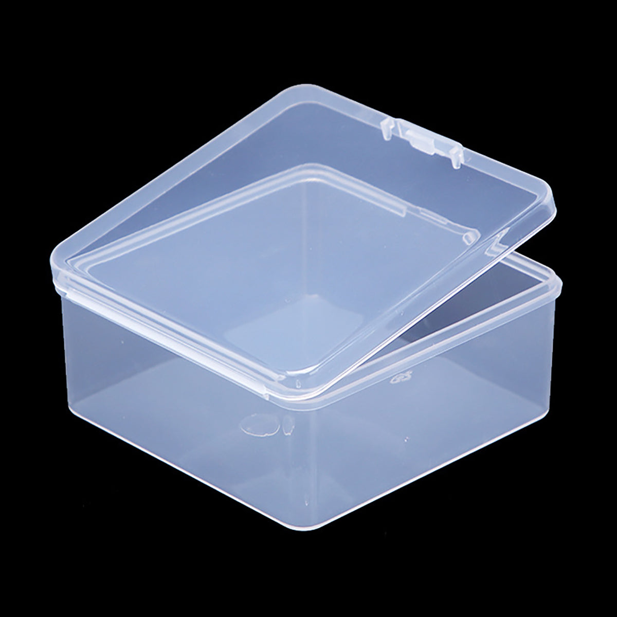Square Clear Craft Supply Case (3.23 x 3.23 x 1.58 Inch)-12 Pack