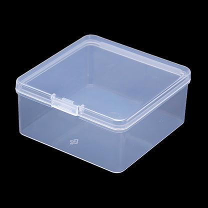 Square Clear Craft Supply Case (3.23 x 3.23 x 1.58 Inch)-12 Pack