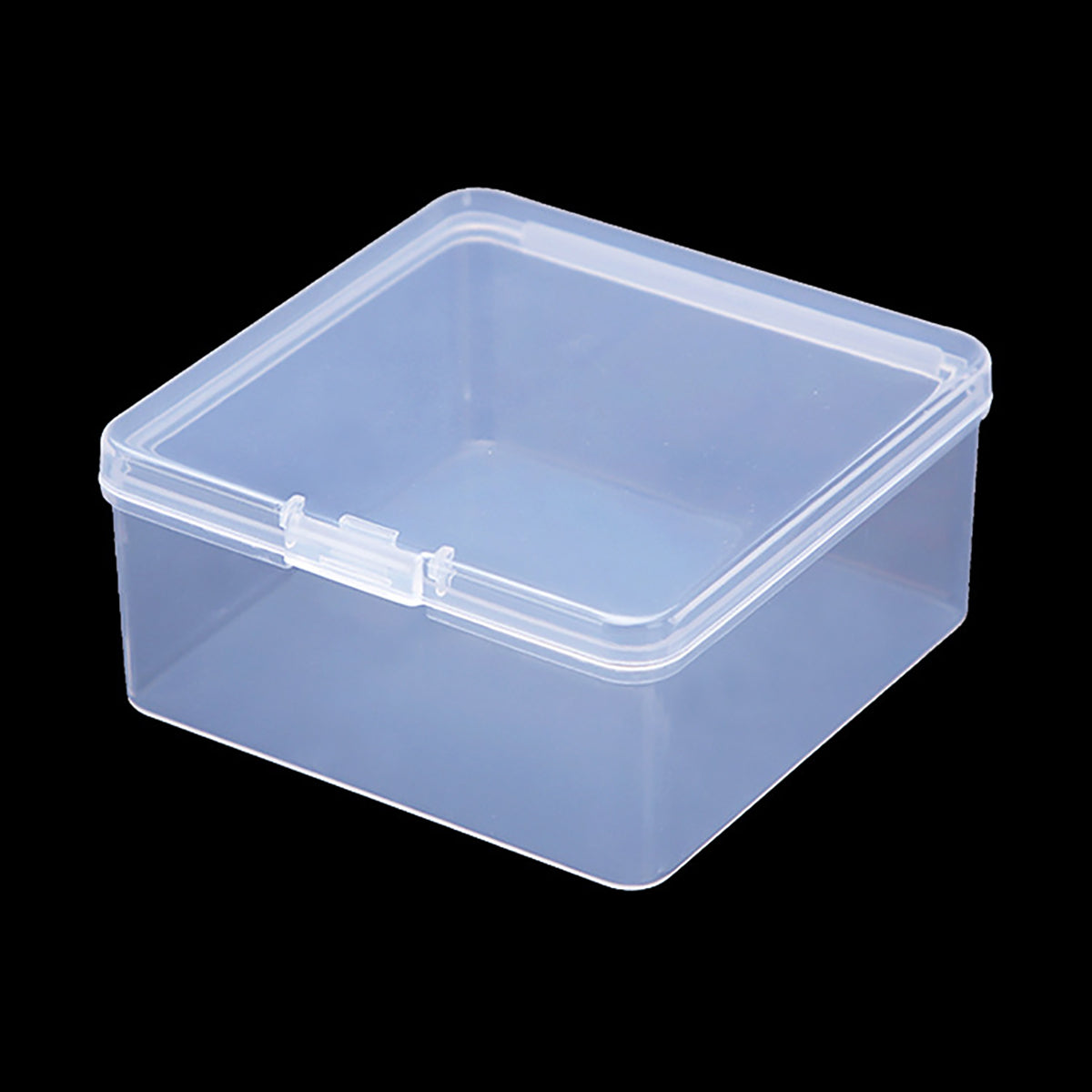 12 Pieces Square Empty Mini Clear Plastic Storage Containers