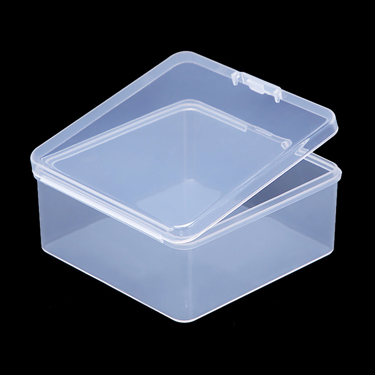 12 Pieces Square Empty Mini Clear Plastic Storage Containers