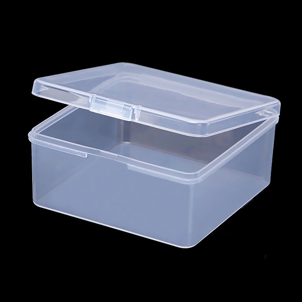 12 Pieces Square Empty Mini Clear Plastic Storage Containers