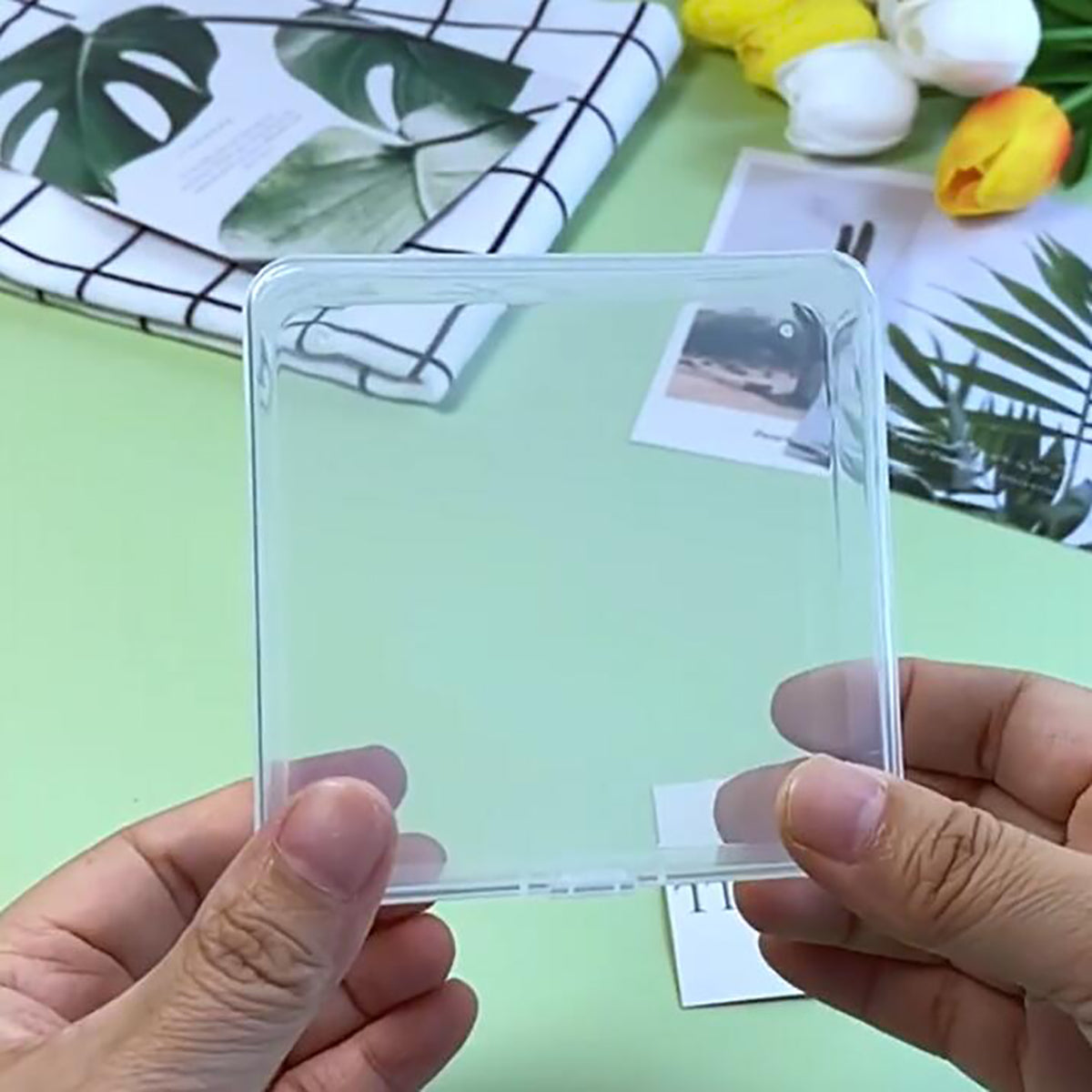 12Pcs Square Bead Organizers with Lid (3.7 x 3.7 x 1.18 inch)